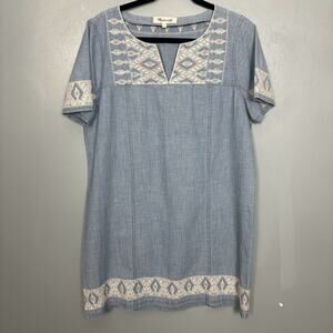 Blue Patterned Dress by Madewell
